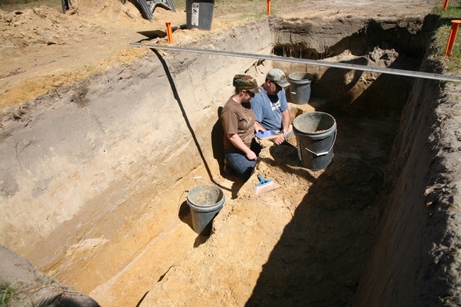 PBS Show TIME TEAM AMERICA Films Georgia Southern Archaeology Students at Camp Lawton