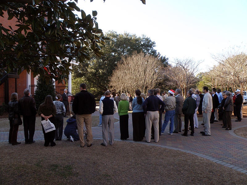 Georgia Southern University President Kicks Off Holiday Season with Annual Holiday Tree Planting