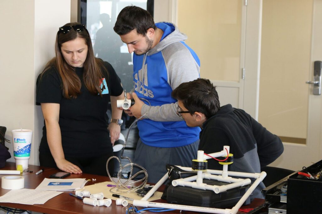 Engineering students build ROV props for international competition