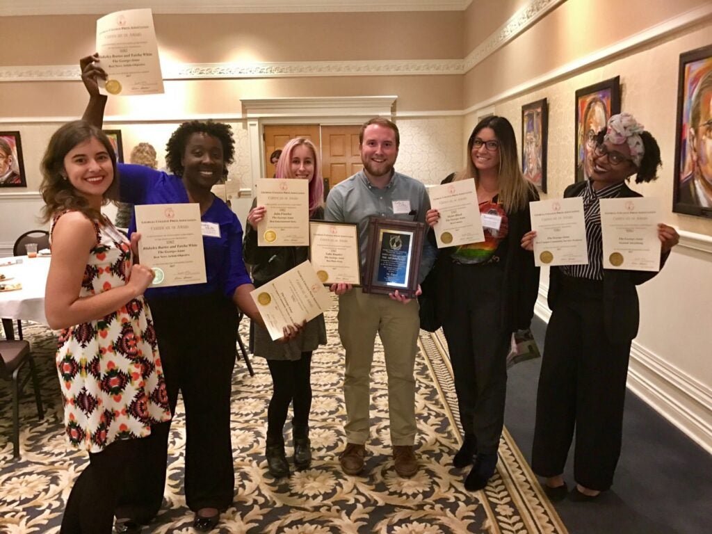 The George-Anne receives awards at Georgia College Press Association Conference