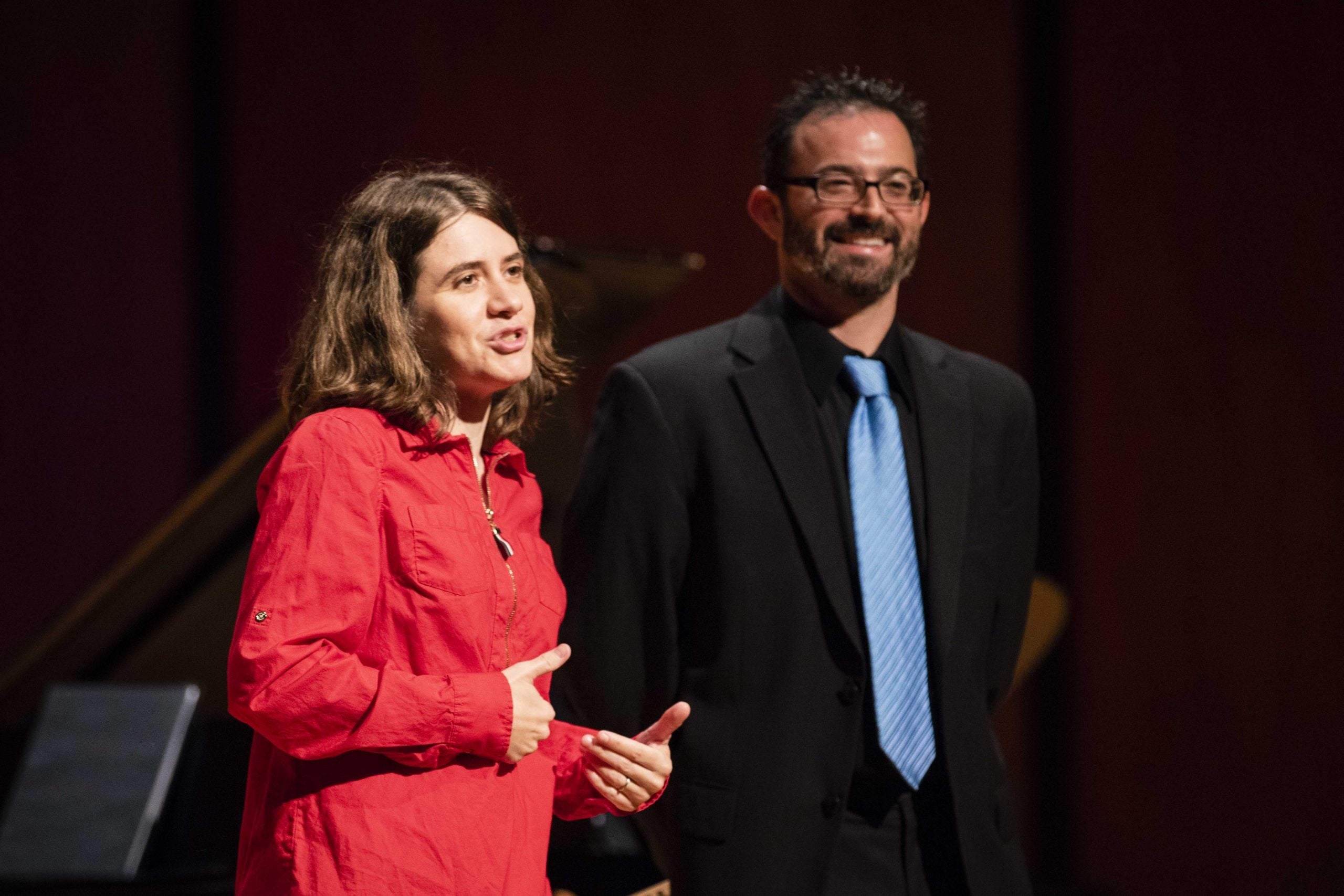Savannah Philharmonic’s principal flutist Jeana Melilli and classical pianist and Georgia Southern assistant professor of music Benjamin Warsaw, DMA