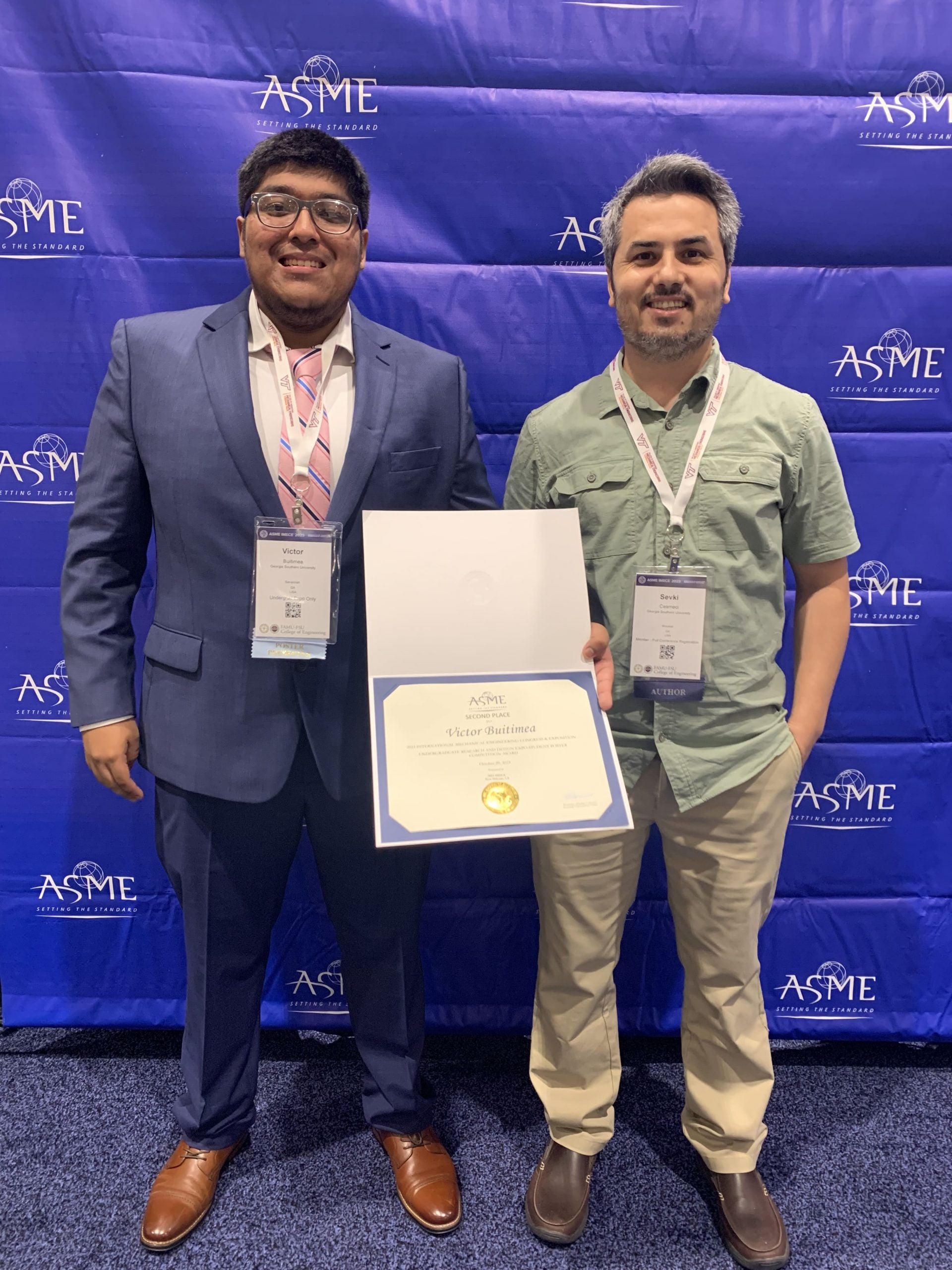 Victor Buitimea and Sevki Cesmeci, Ph.D.