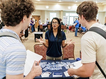 Georgia Southern students learn about campus departments during the annual 'Savannah Browse event.