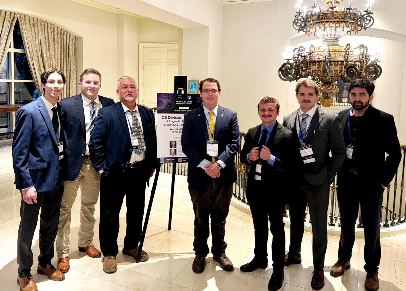 Coleman Norton, Austin Nobis, Dr. Valentin Soloiu, James Willis, Zachary Davis, Tristan Graham, Shaen Mehrzed members of the Aerospace Laboratory