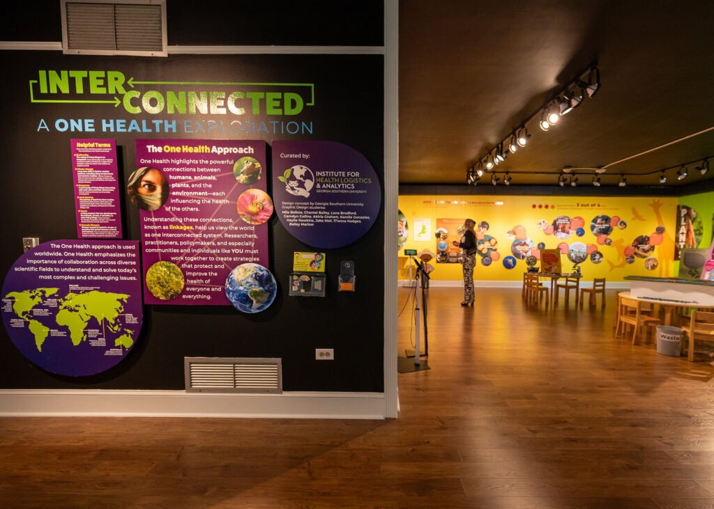 Entrance to One Health exhibit