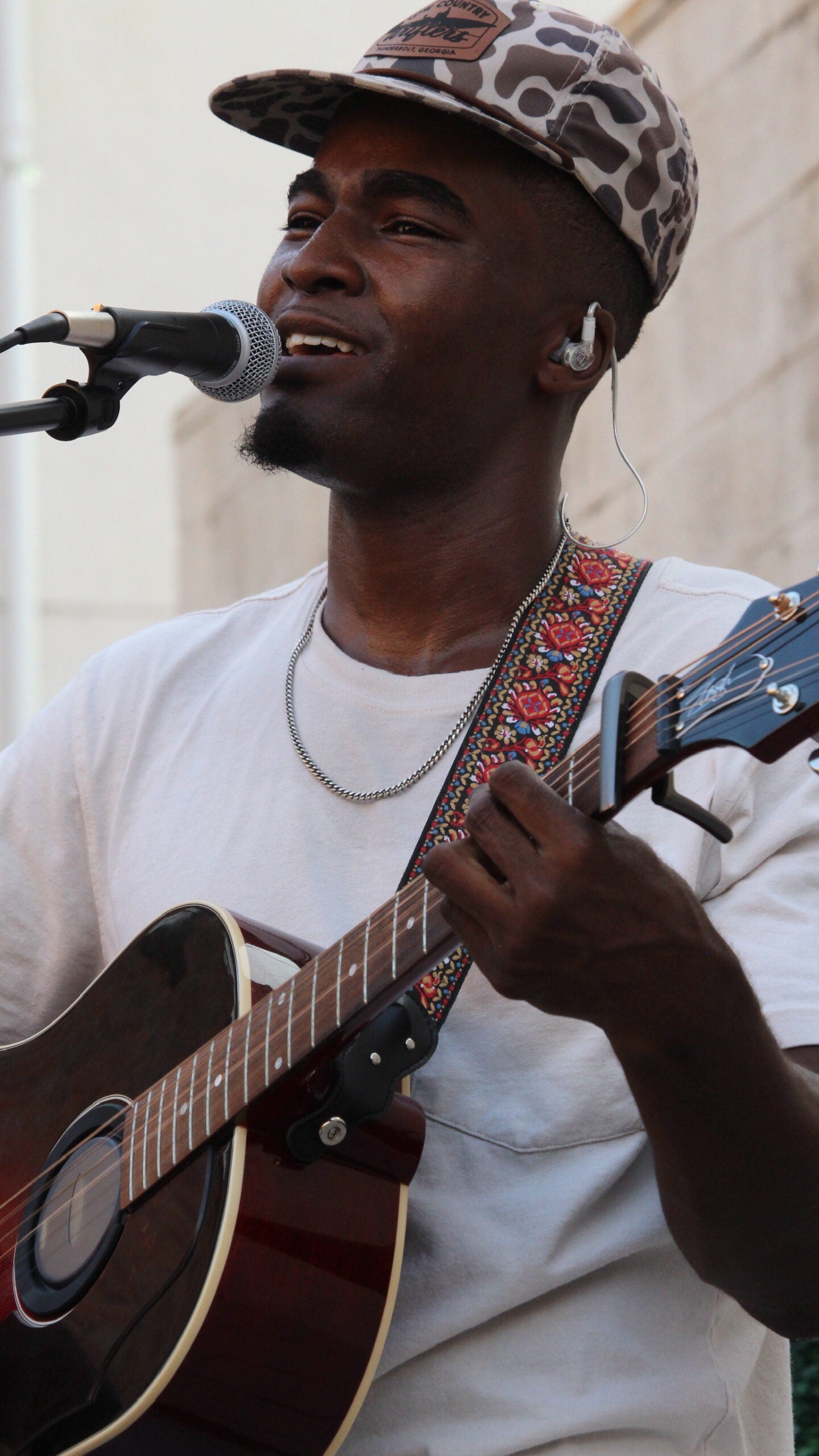 Josh Bruen playing the guitar