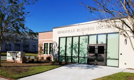 The Hinesville Business Incubator building.
