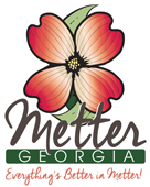 The logo of the City of Metter Georgia. Everything's better in Metter.