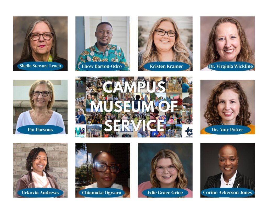 Ten people, comprising students, faculty, staff and community members were honored in the 2025 Campus Museum of Service.
