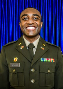 Georgia Southern Army ROTC graduate, Hendrix, Jordan