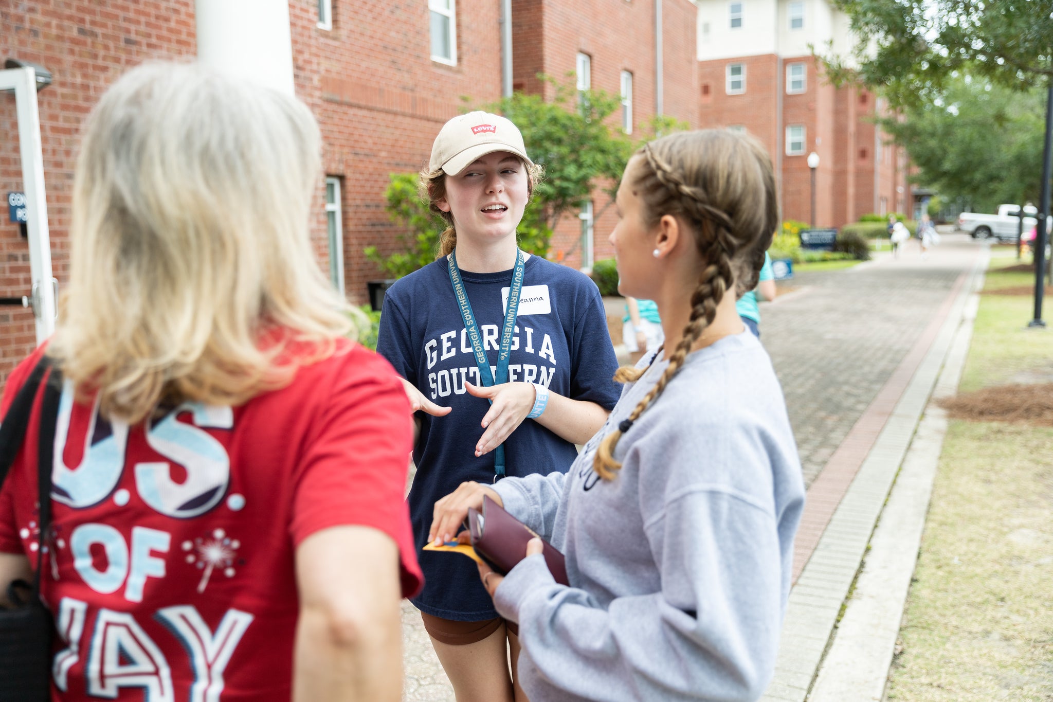meeting with parents and some students at the Georgia Southern campus