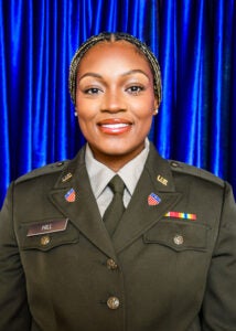Georgia Southern Army ROTC graduate, Hill, Ashante