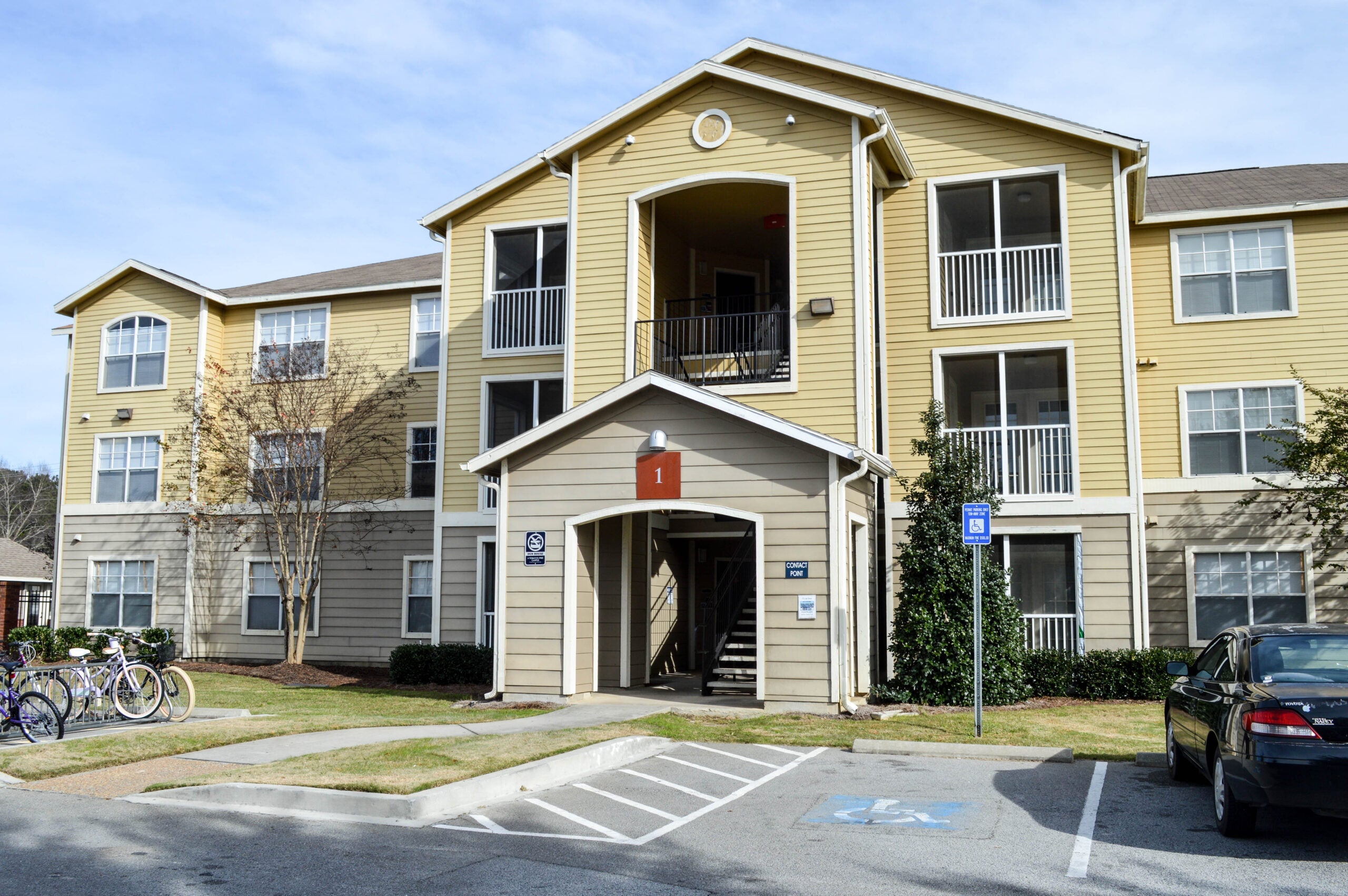 View of Freedom's Landing, a student housing area on the Statesboro campus of Georgia Southern University