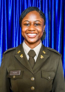 Georgia Southern Army ROTC graduate, Young, Jayla