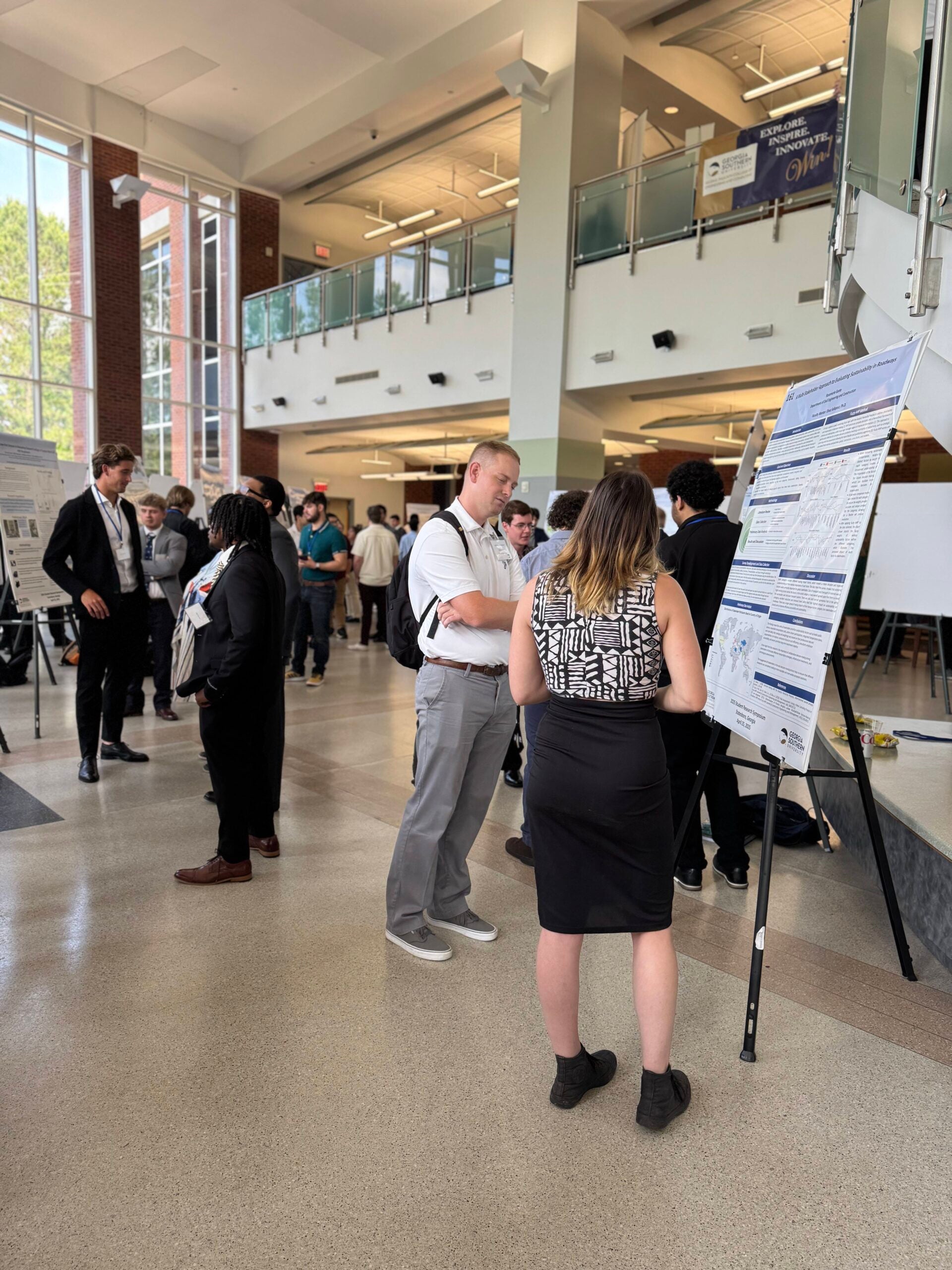 Students present posters at research symposium