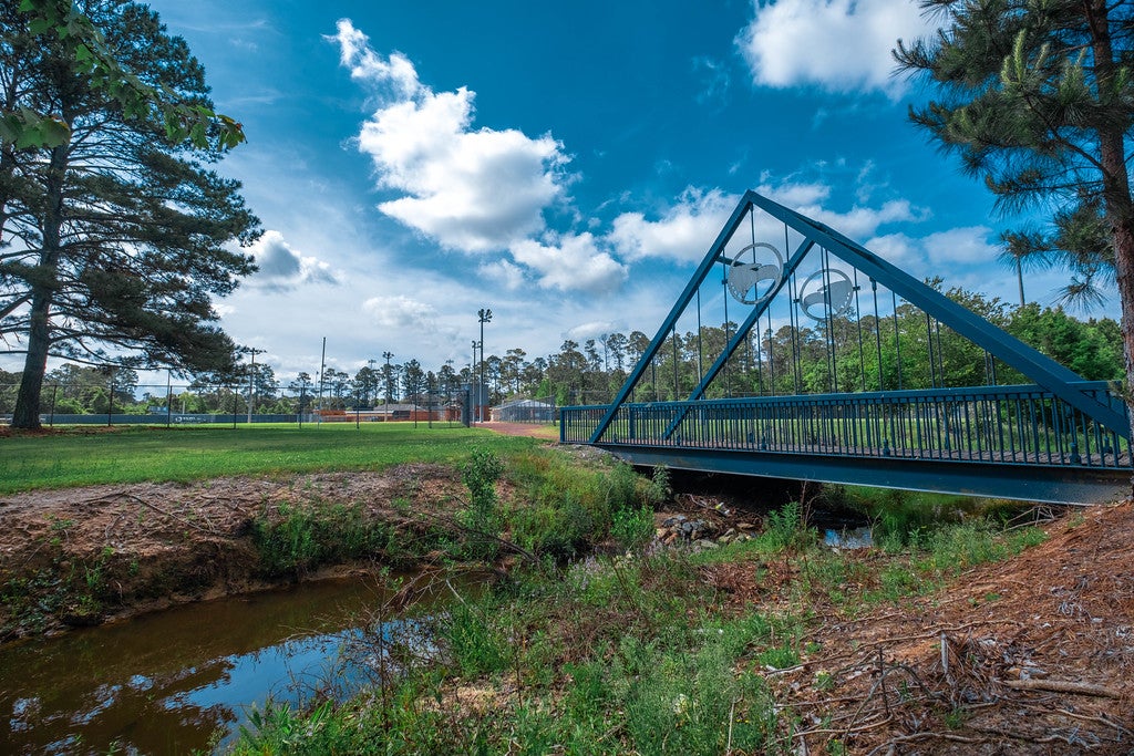 Georgia Southern CRI eagle creek in the CRI complex for recreation and intramural sport.