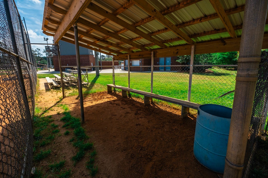 Georgia Southern CRi sports complex baseball and softball dugout.