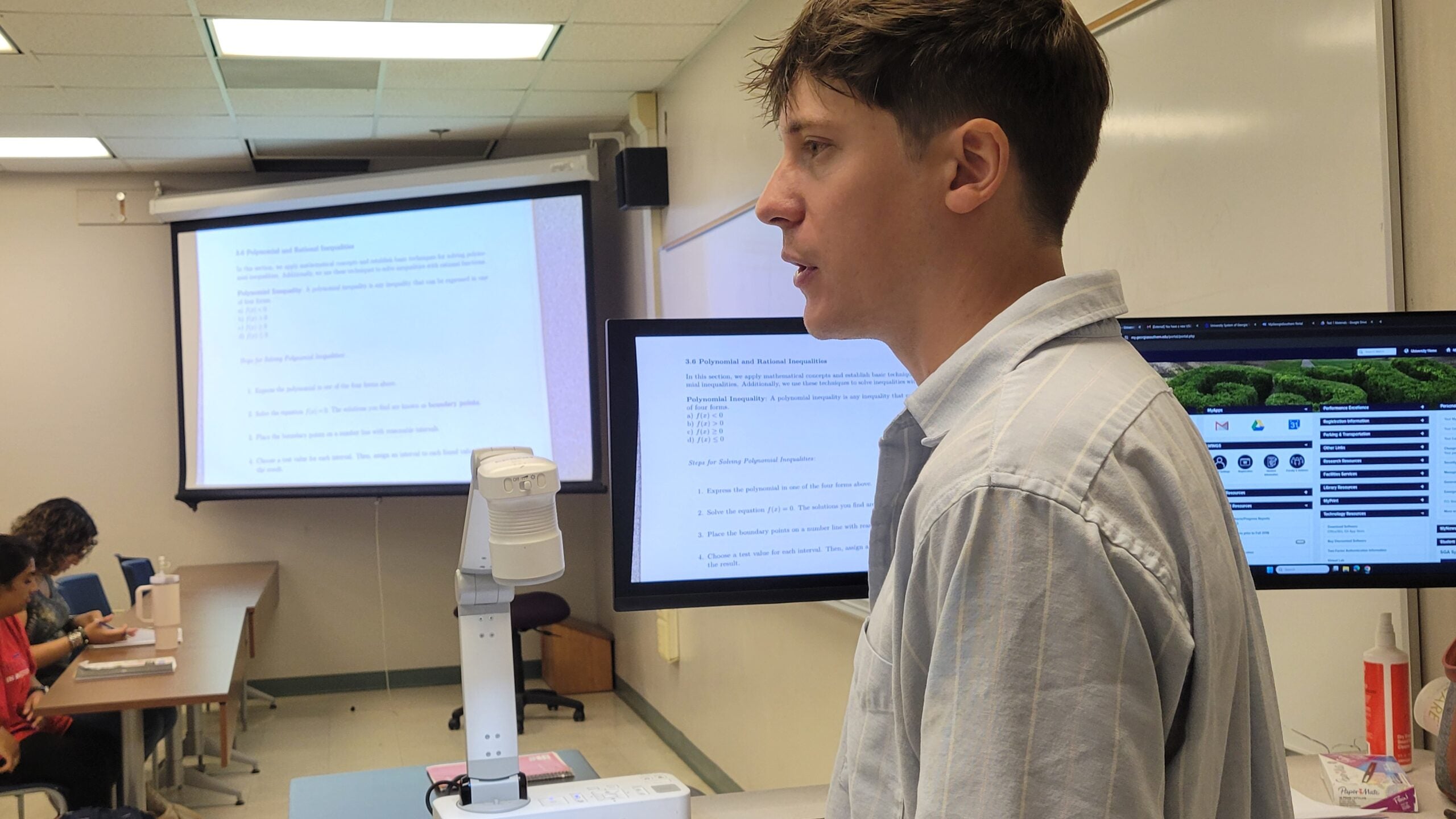 An instructor teaches a class at Georgia Southern's STEAM Basecamp