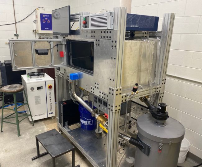 The metal 3D printer, shown above, is much more customizable than a mass-produced one. 