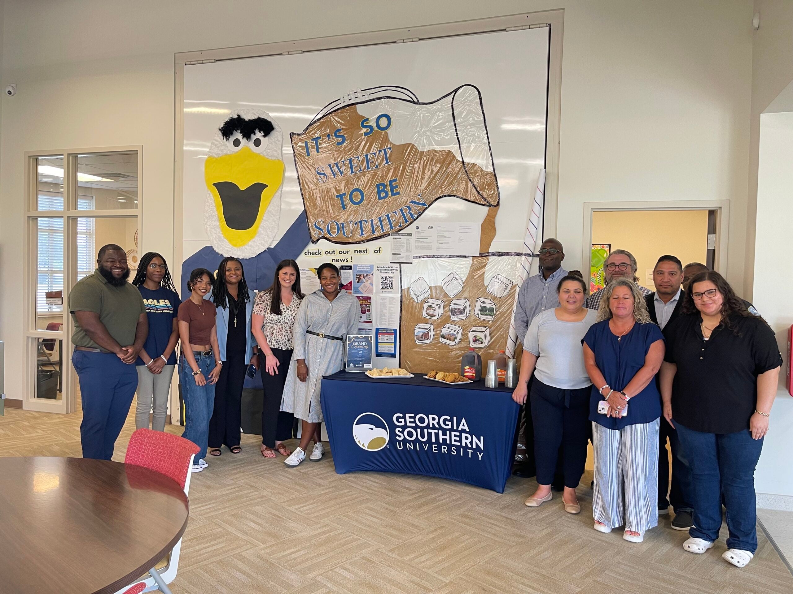 At a recent grand opening, the Family Study Space was unveiled in the Academic Success Center (ASC) on the Armstrong Campus, and gives student-parents a comfortable and soundproof room for studying or one-on-one tutoring with their child. On one end of the room, there are work tables and tablets to complete coursework, and the other side features comfortable bean bag chairs, children’s books and toys. The University also unveiled a similar Family Study Space on the Liberty Campus as a collaborative effort between the ASC, CCAMPIS program and Chante Baker-Martin, Ph.D., Liberty Campus director.