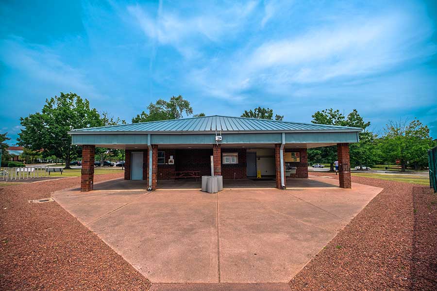 Back view of Cribb at Georgia Southern University’s Multiplex Fields