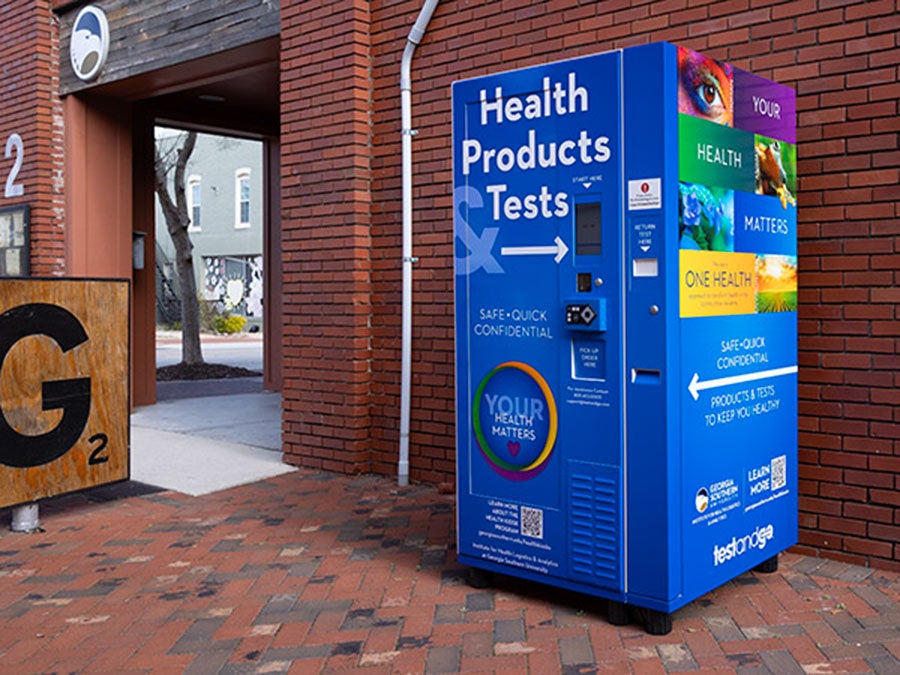 Picture of care station vending machine