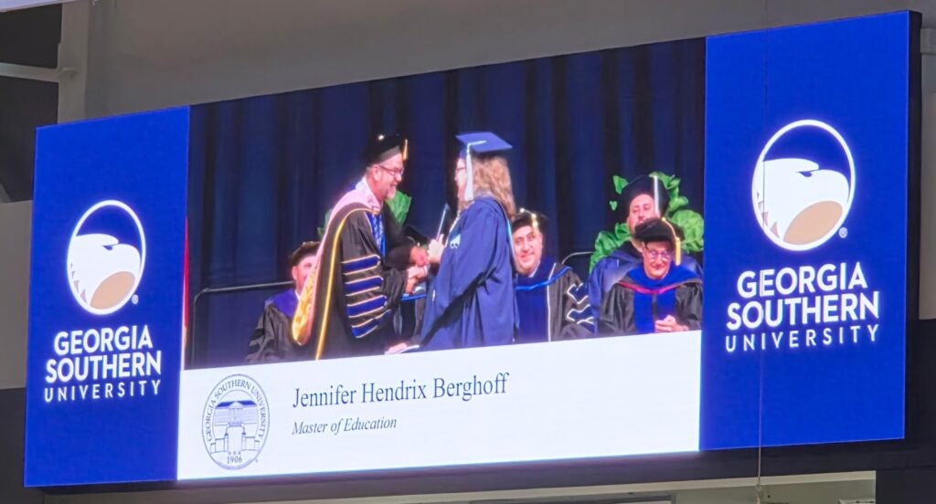 A full-circle moment: Jennifer Berghoff returns to Georgia Southern for her master’s degree